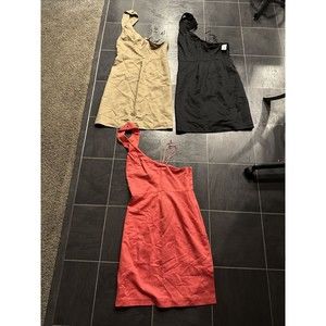3 Banana Republic Dresses Womens Size 6 One Shoulder Knee Length Cocktail Dress